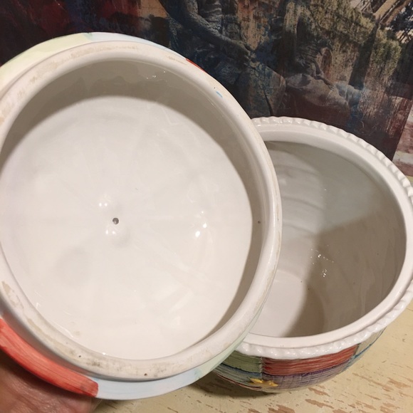 Christmas Patchwork Quilt Cookie Jar - Picture 9 of 12